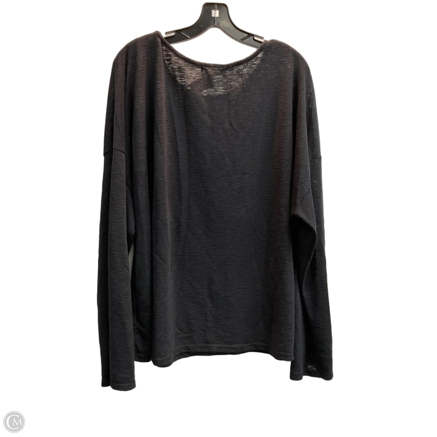 Top Long Sleeve By Treasure And Bond In Black, Size: 3x