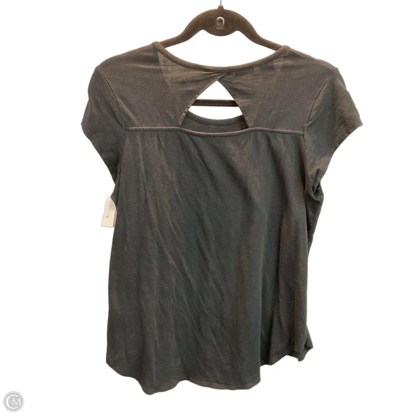 Top Short Sleeve By Max Studio In Black, Size: M