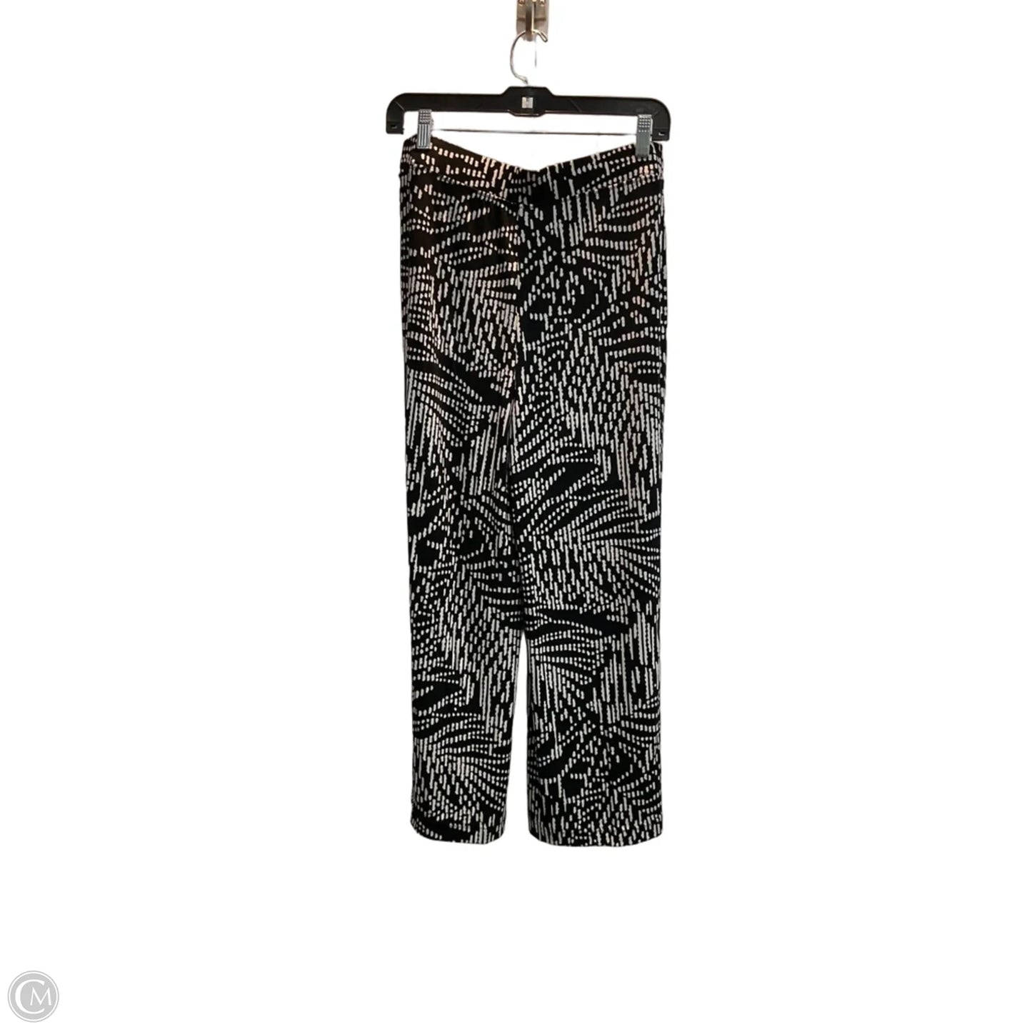 Pants Wide Leg By Chicos In Black & White, Size: 8