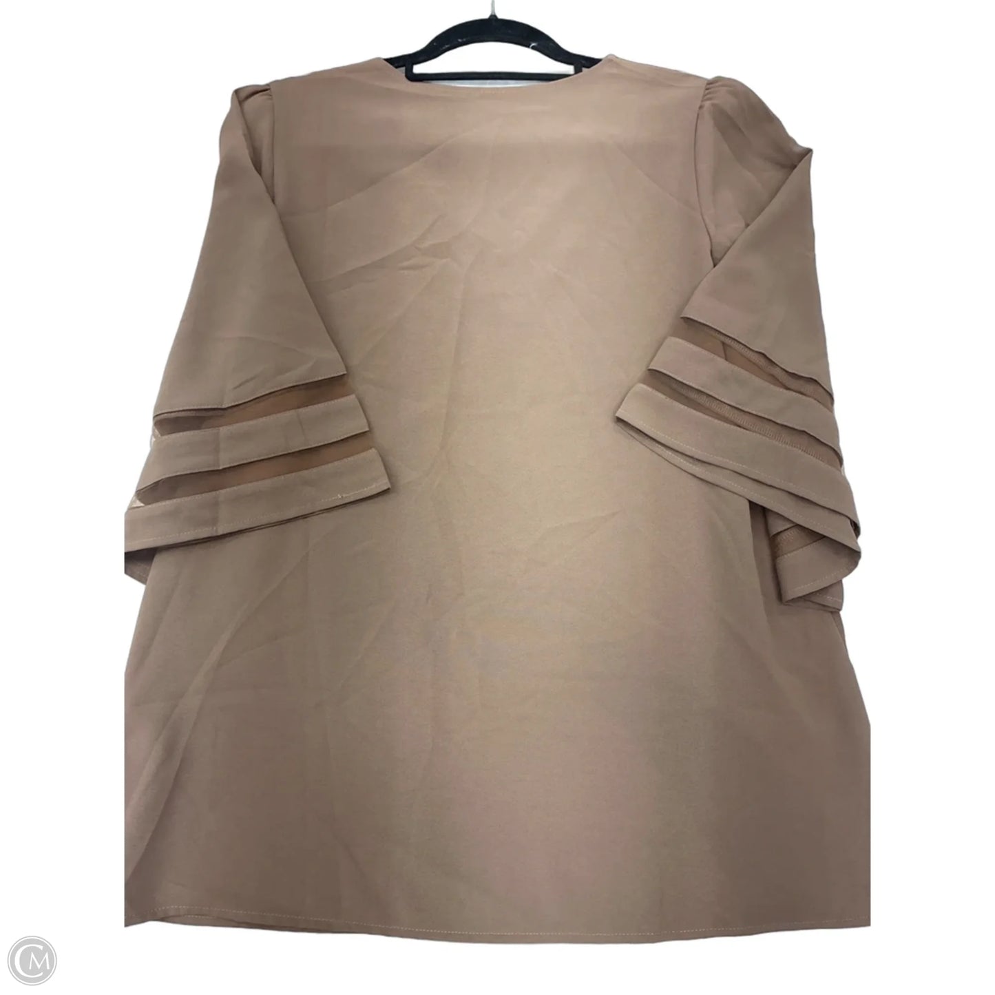 Top Long Sleeve By Clothes Mentor In Brown, Size: L
