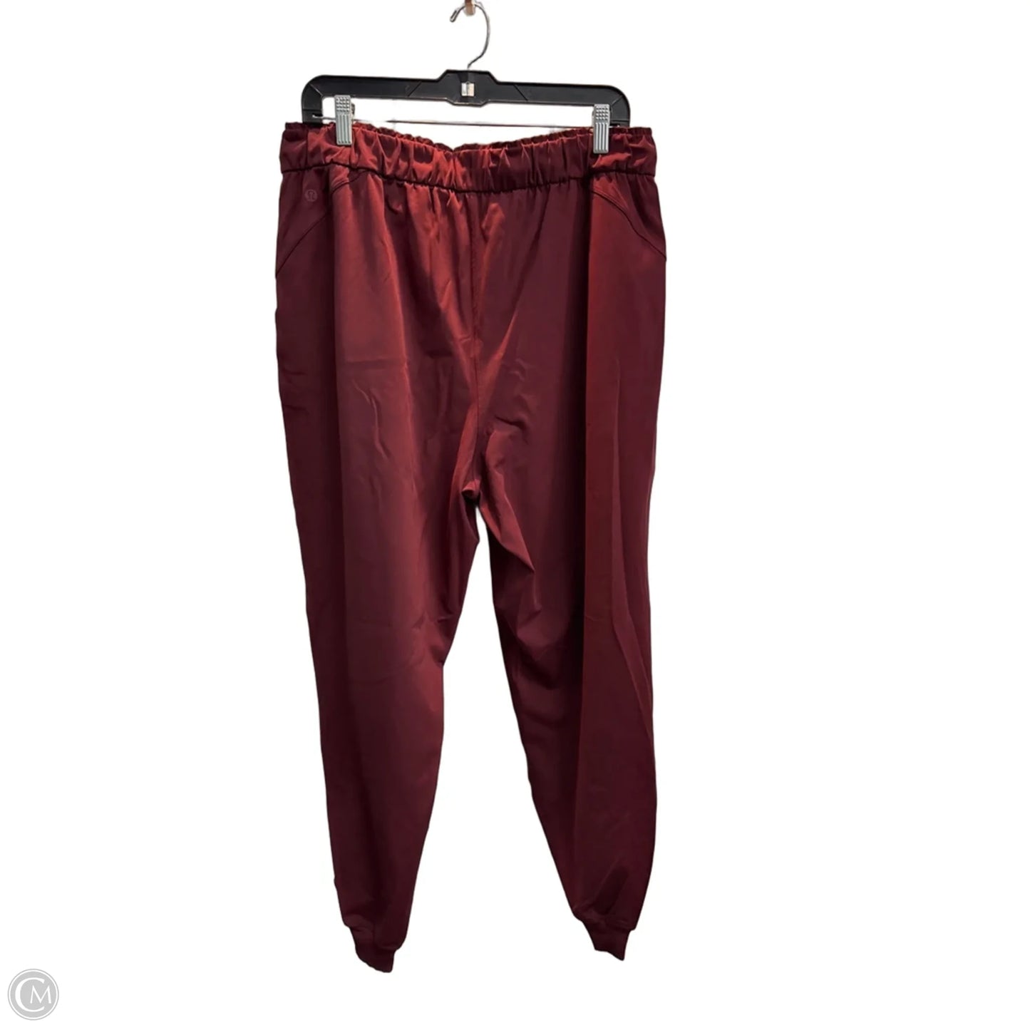 Athletic Pants By Lululemon In Maroon, Size: 14