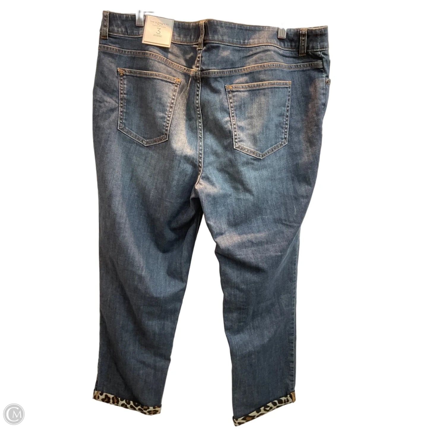 Jeans Straight By Chicos In Blue, Size: 16