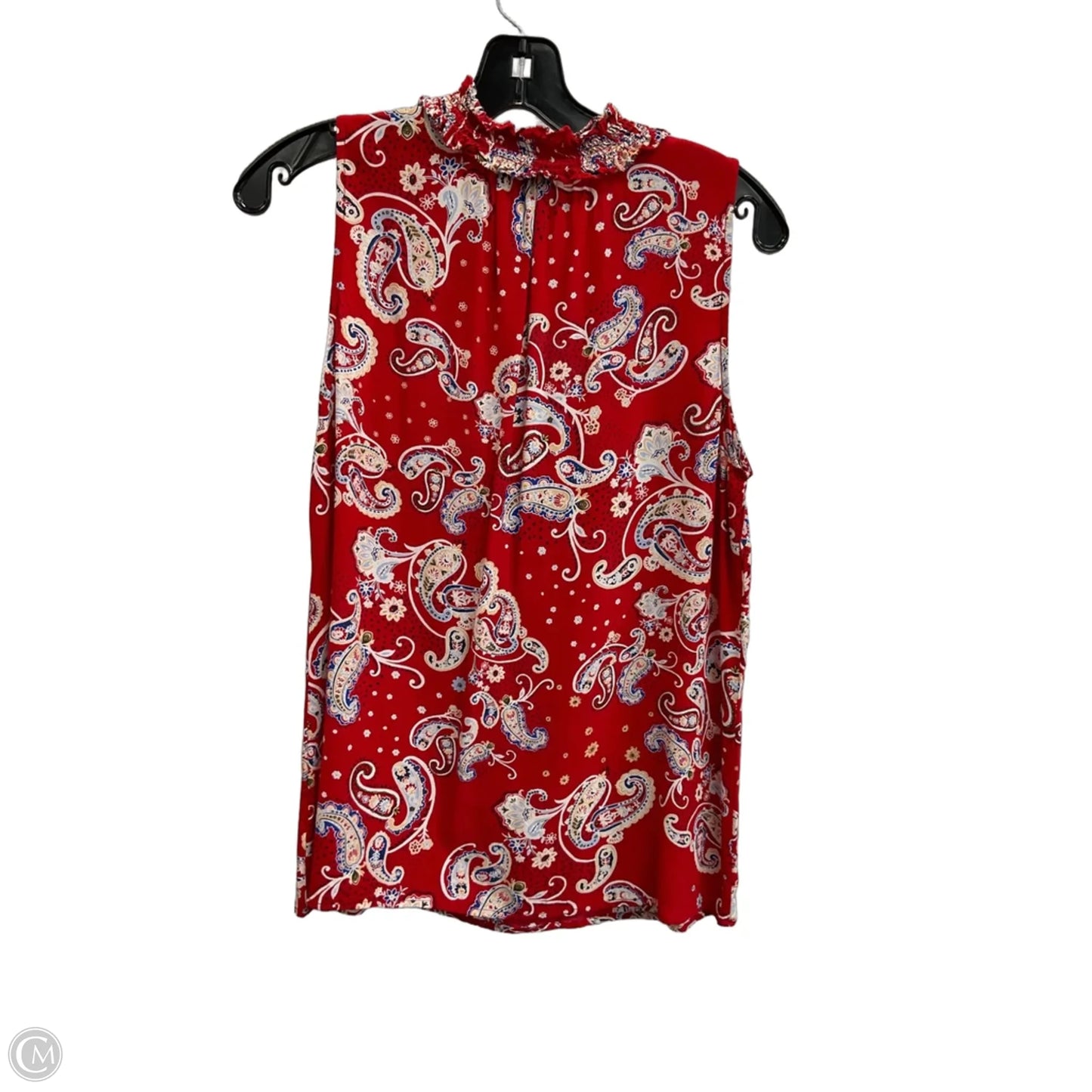 Top Sleeveless By Talbots In Paisley Print, Size: M