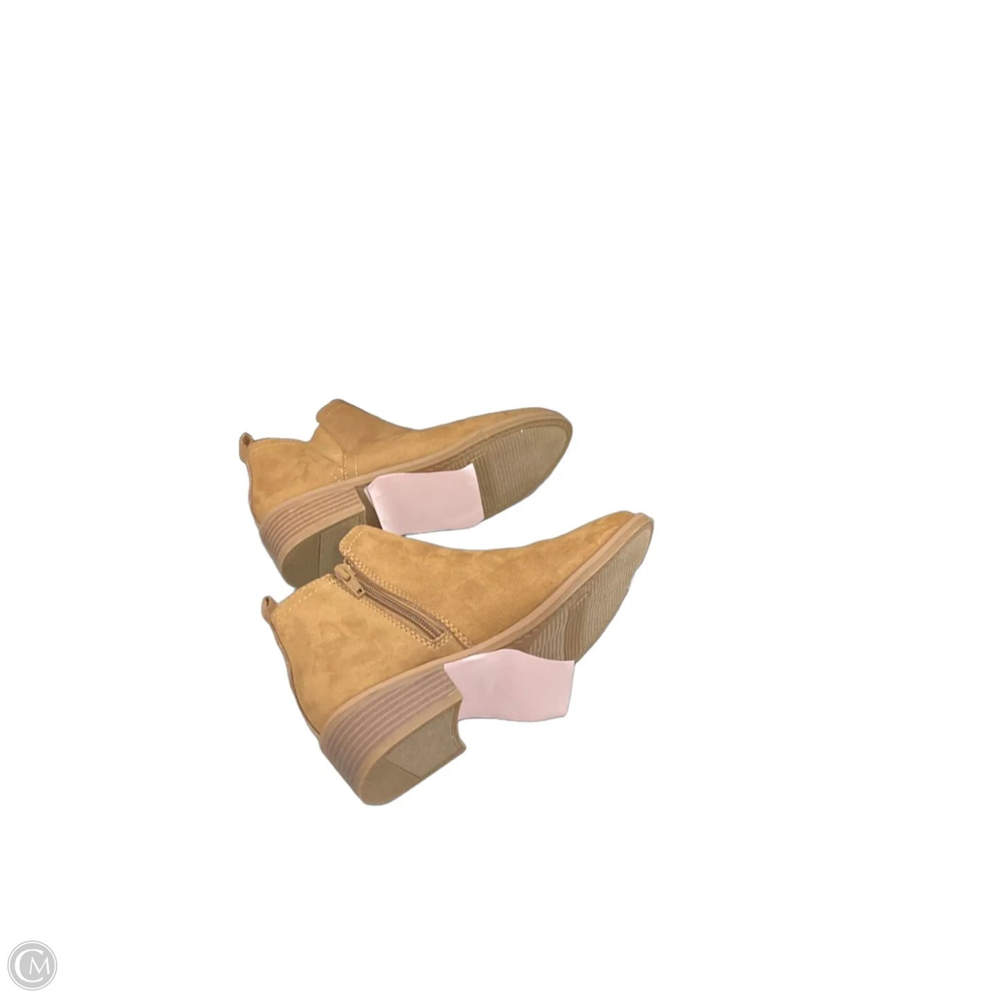 Boots Ankle Heels By Time And Tru In Brown, Size: 6