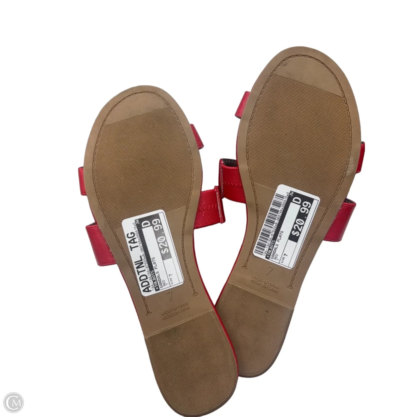Sandals Flats By Talbots In Red, Size: 7