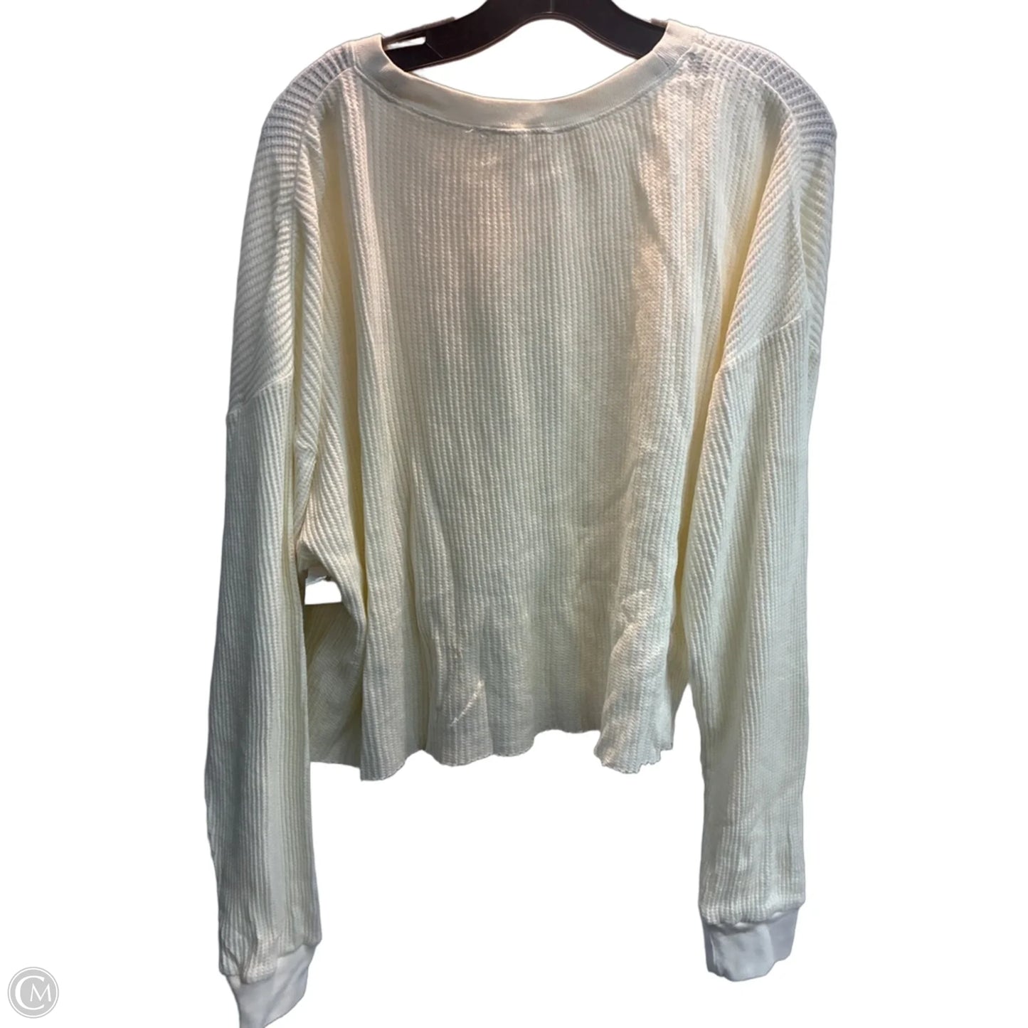 Top Long Sleeve Basic By Talulah In Cream, Size: M