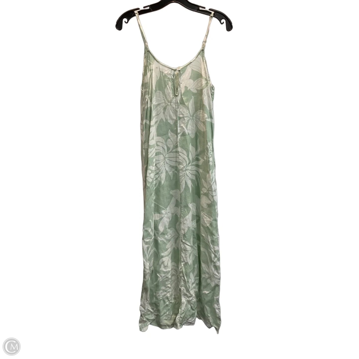 Dress Casual Maxi By Clothes Mentor In Green & White, Size: M