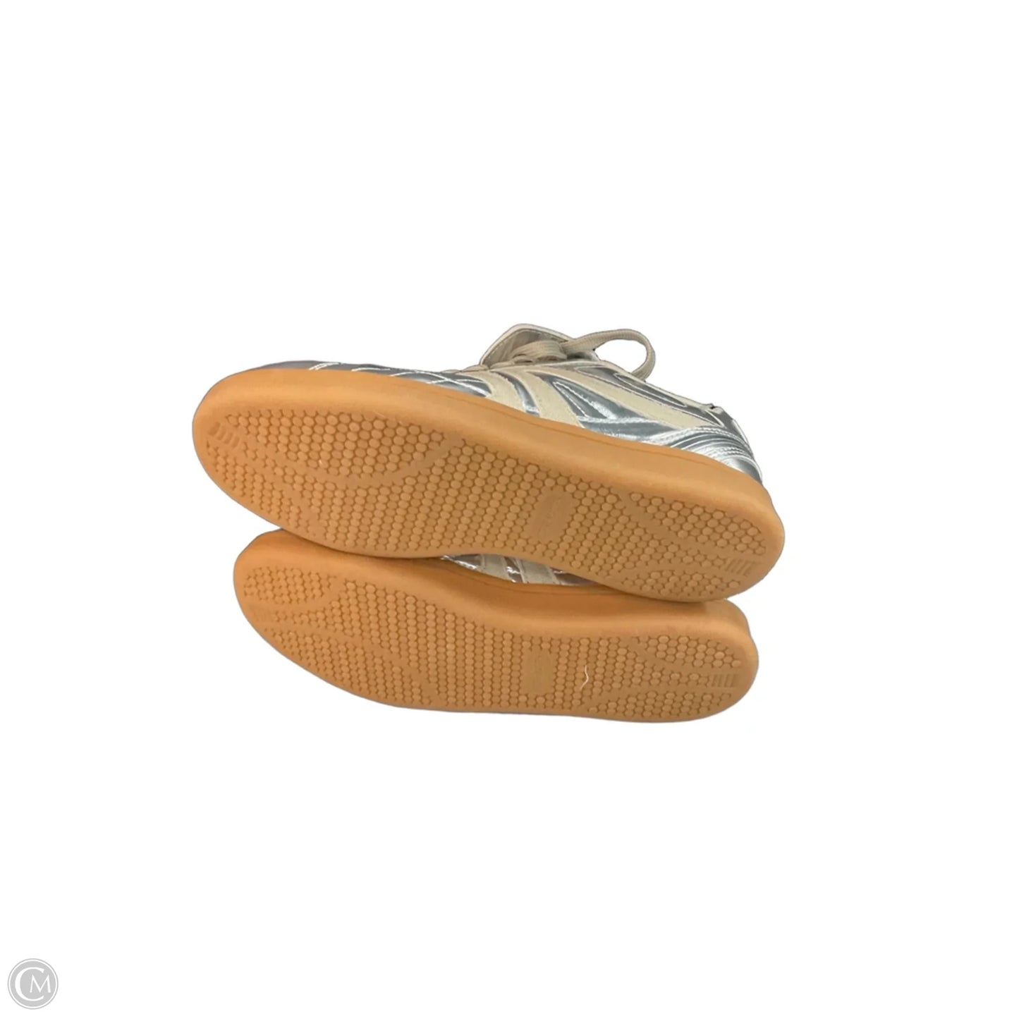 Shoes Sneakers By Steve Madden In Silver, Size: 6.5