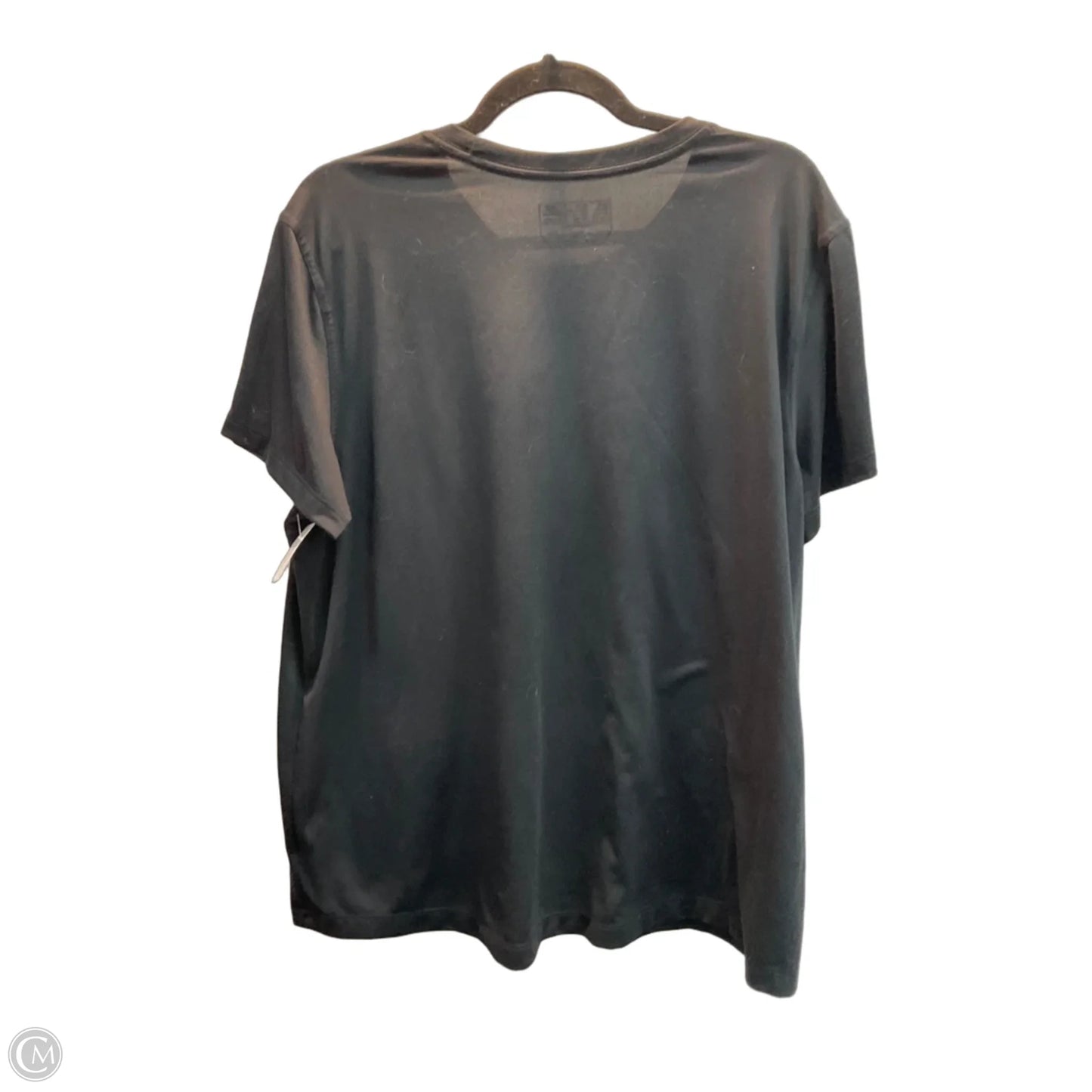 Athletic Top Short Sleeve By New Balance In Black, Size: 2x