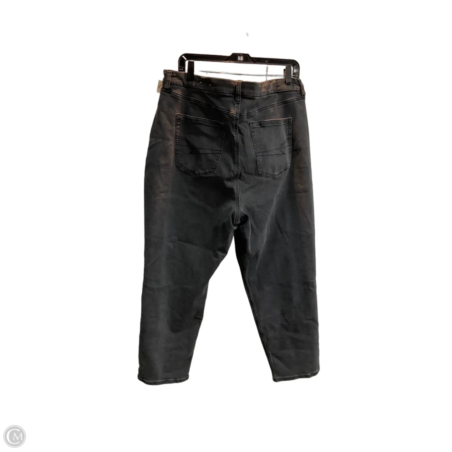 Jeans Boyfriend By American Eagle In Black, Size: 20
