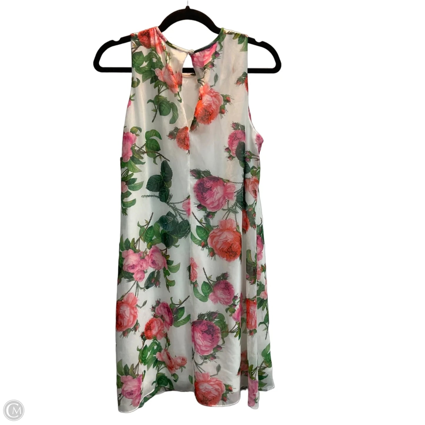 Dress Casual Midi By Calvin Klein In Floral Print, Size: M