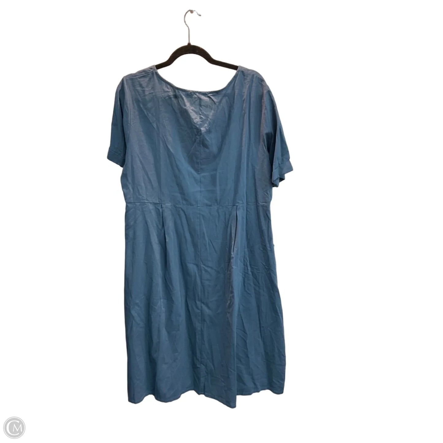 Dress Casual Maxi By Zanzea In Blue, Size: 3x