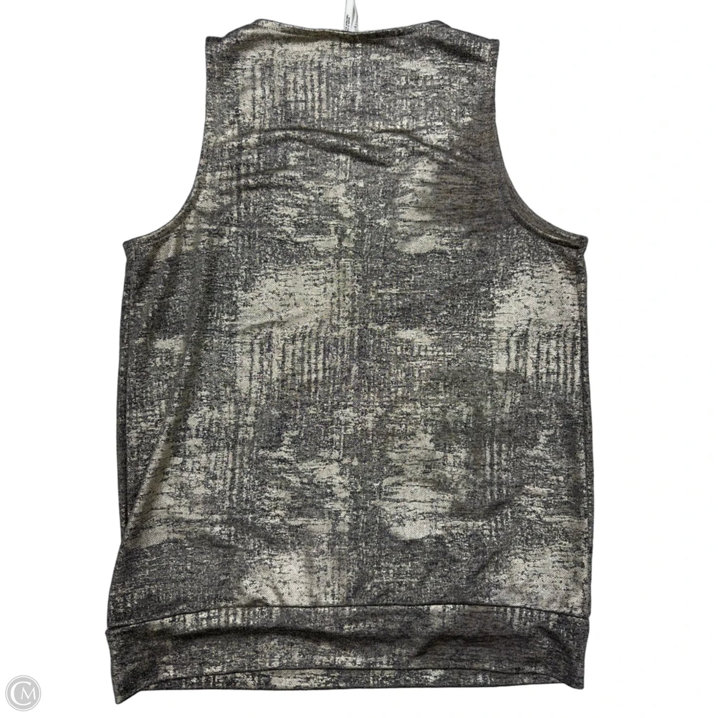 Top Sleeveless By Anthropologie In Gold & Grey, Size: Xs