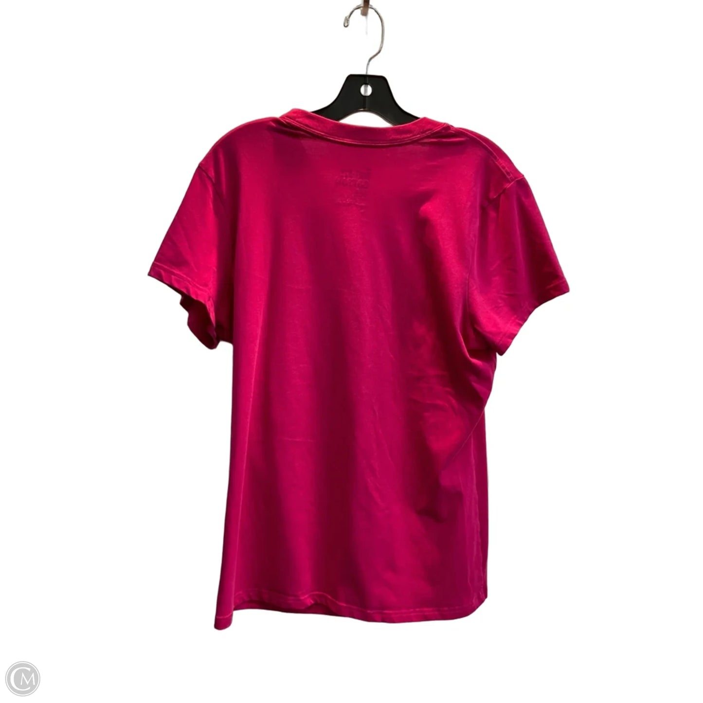 Athletic Top Short Sleeve By Nike Apparel In Pink, Size: Xl