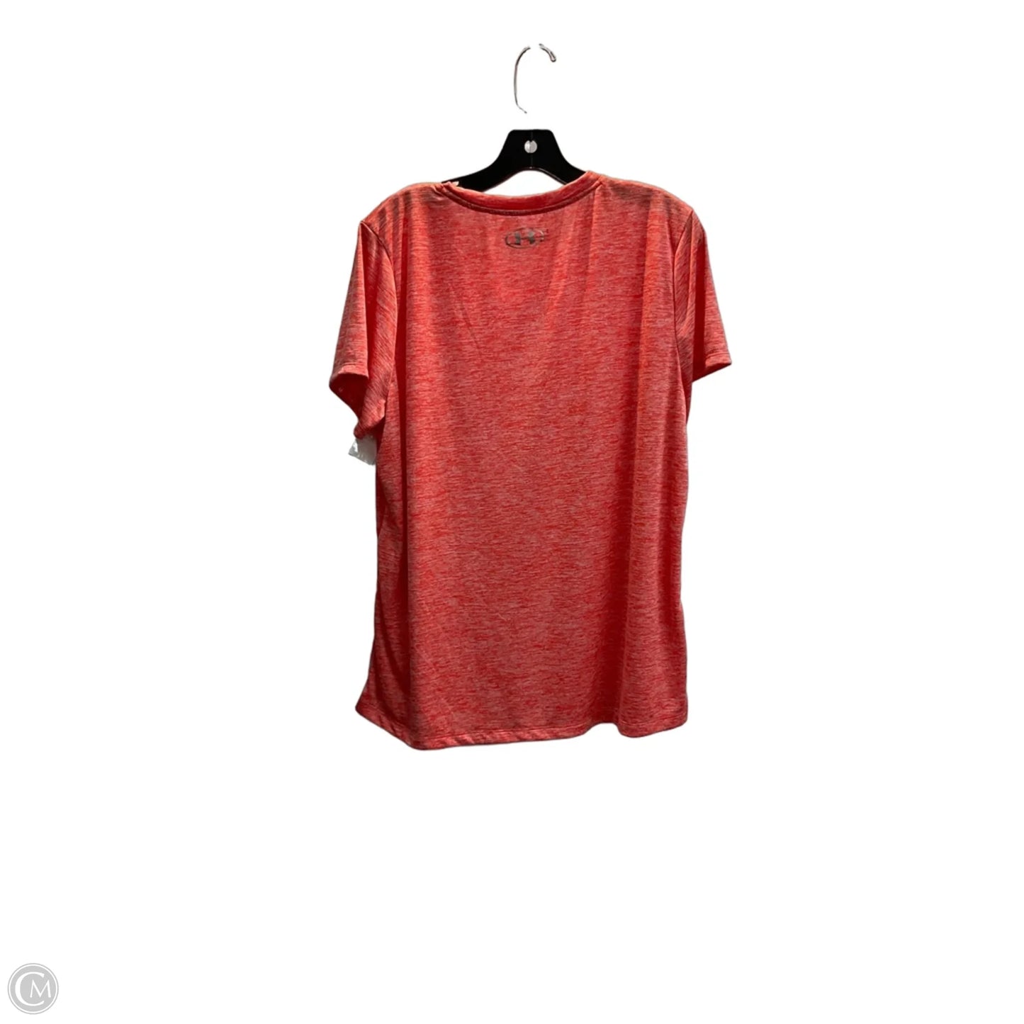 Athletic Top Short Sleeve By Under Armour In Orange, Size: 2x
