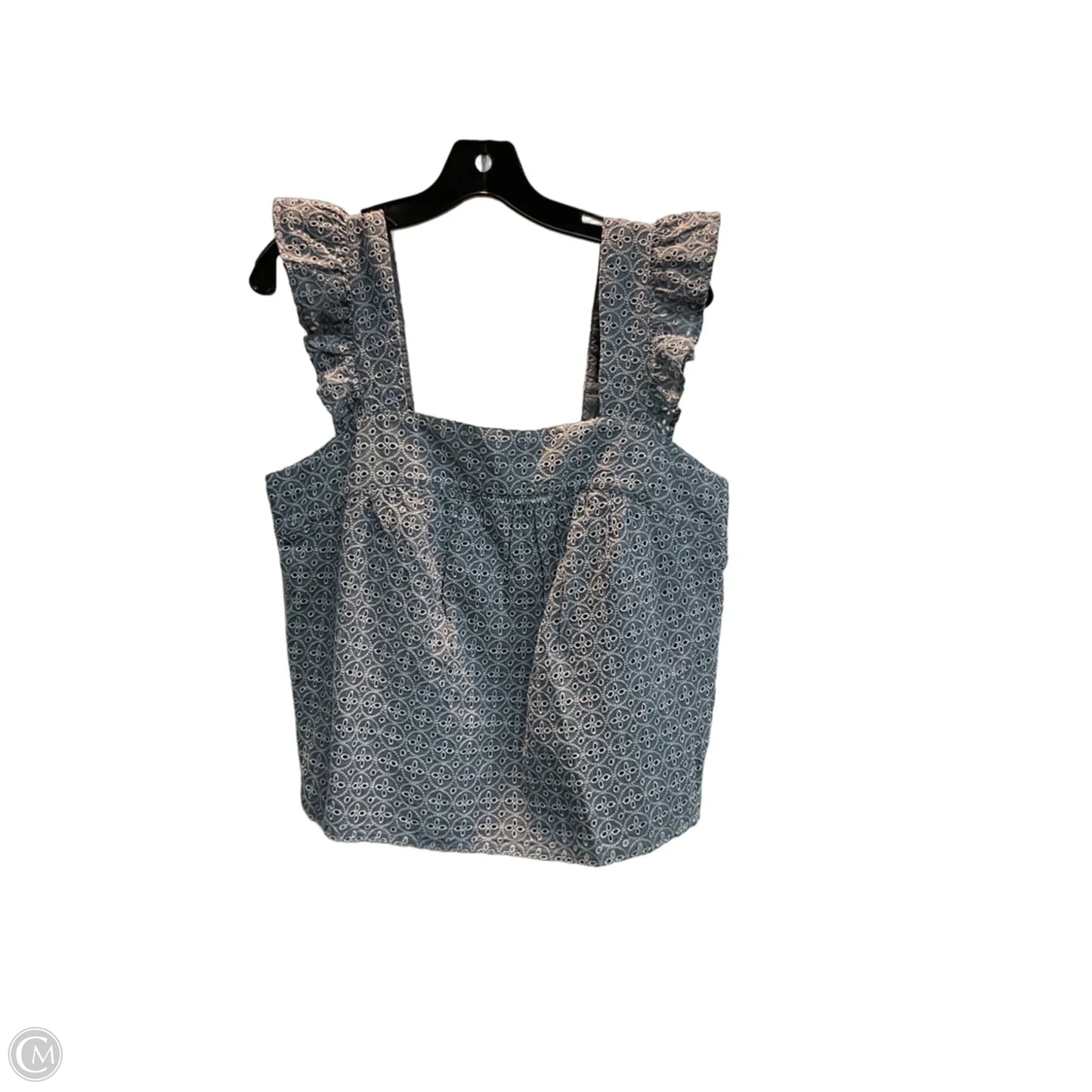 Top Sleeveless By Gap In Blue, Size: M