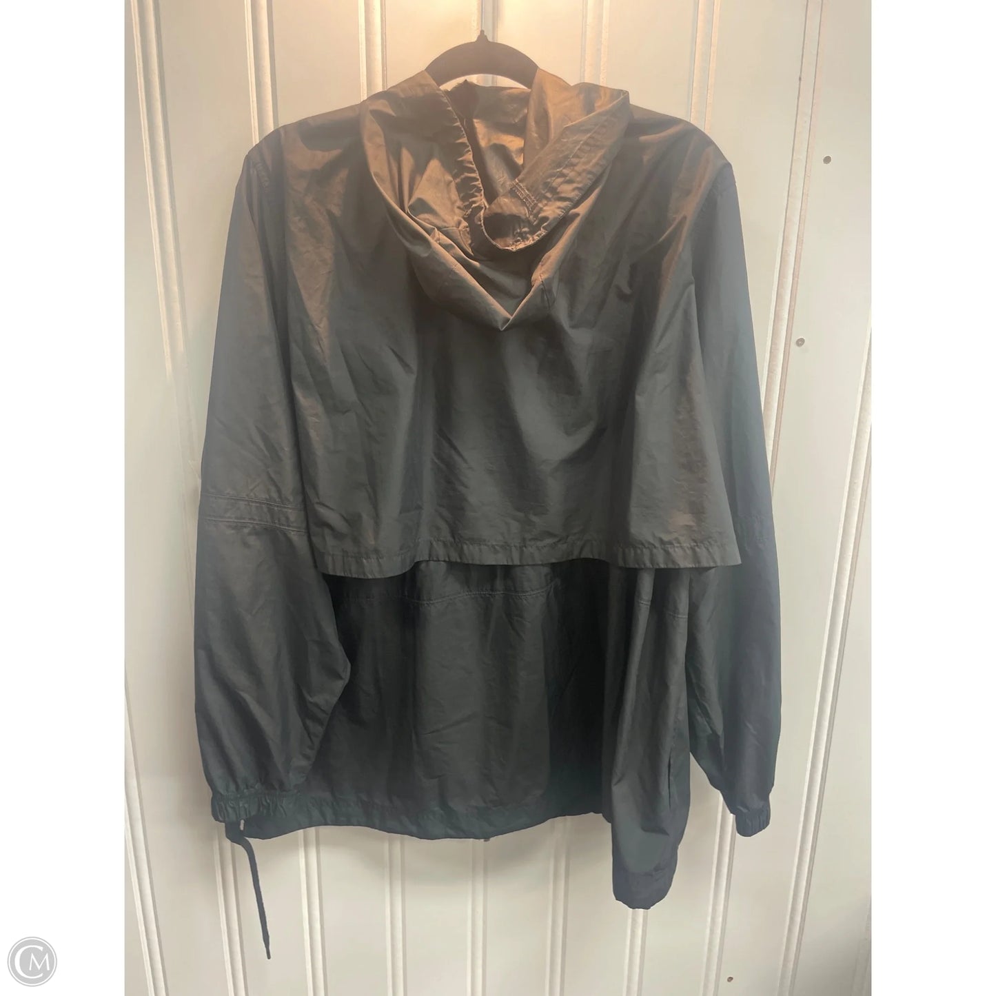 Jacket Windbreaker By Nike Apparel In Black, Size: 3x