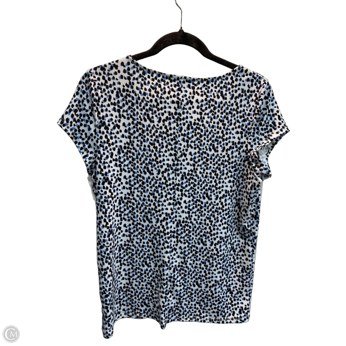 Top Short Sleeve By Adrianna Papell In Polkadot Pattern, Size: S