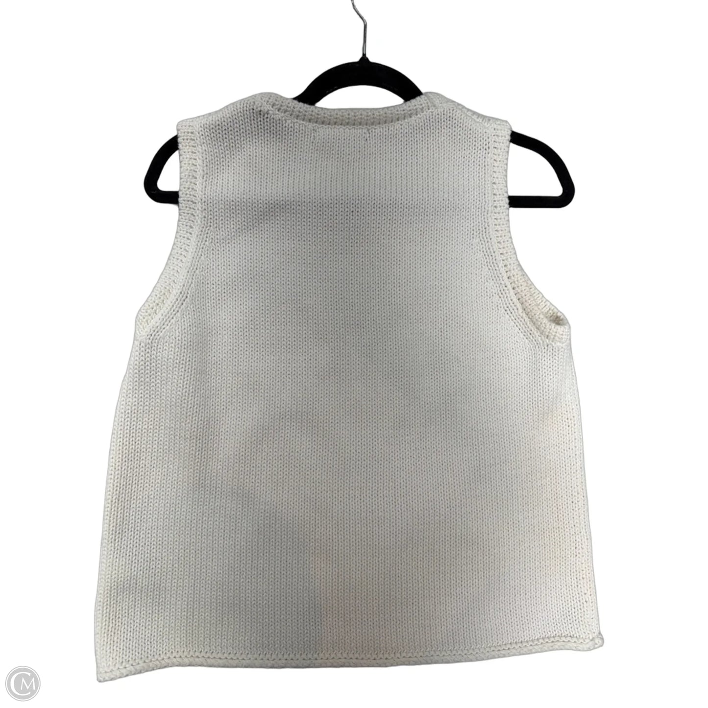 Top Sleeveless By Banana Republic In Cream, Size: L