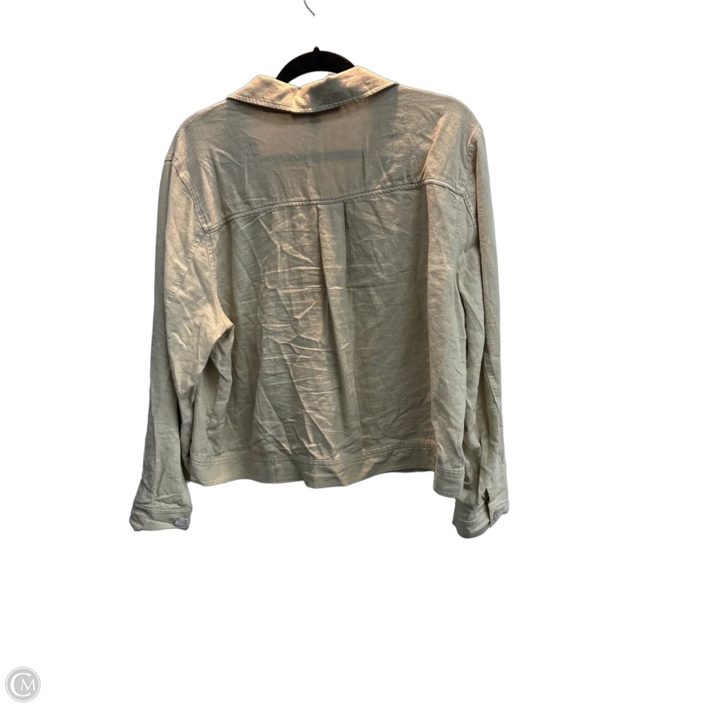 Jacket Shirt By Marc New York In Tan, Size: L