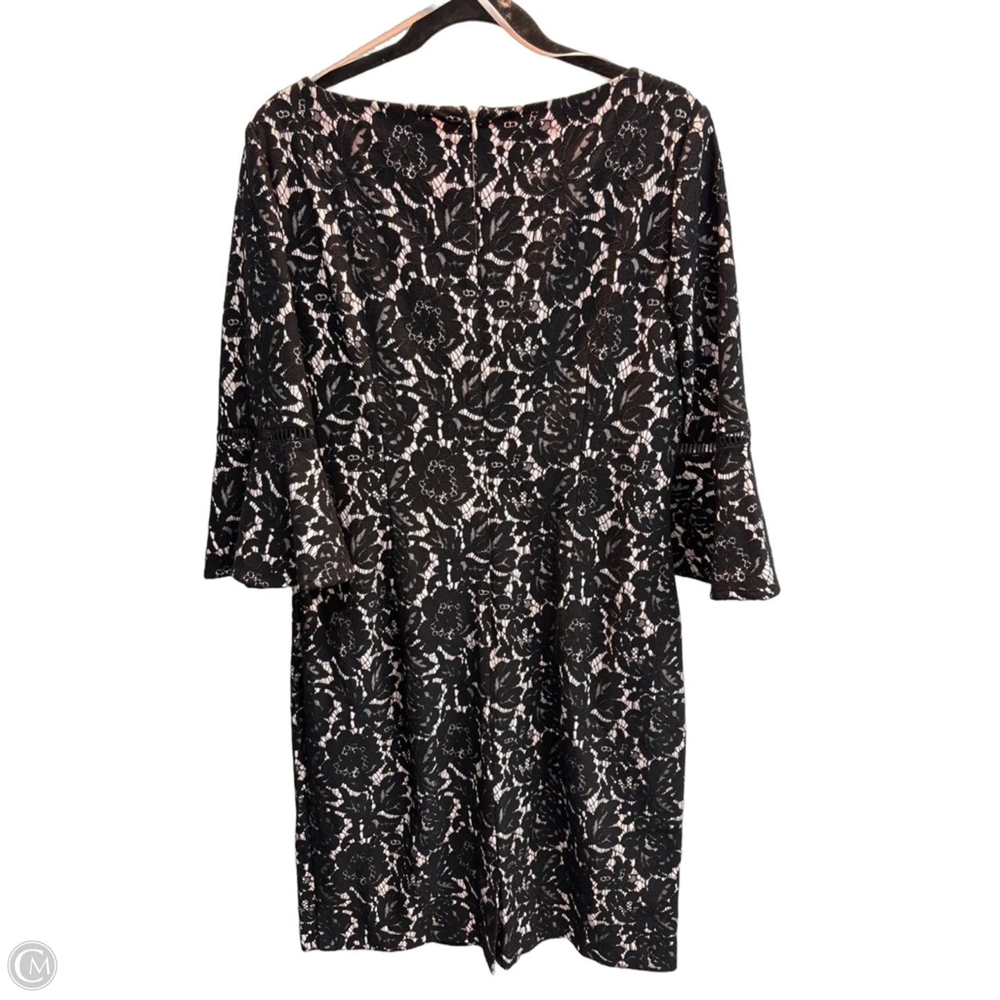 Dress Party Midi By Jessica Howard In Black & Pink, Size: L