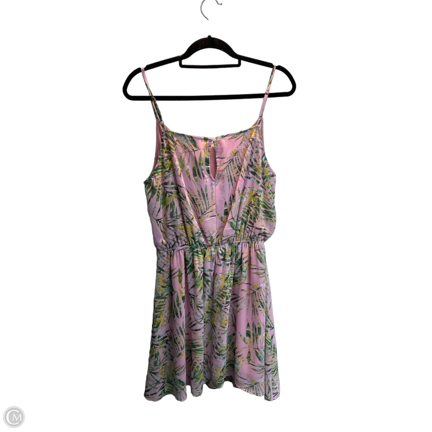 Dress Party Midi By Staccato In Green & Pink, Size: M