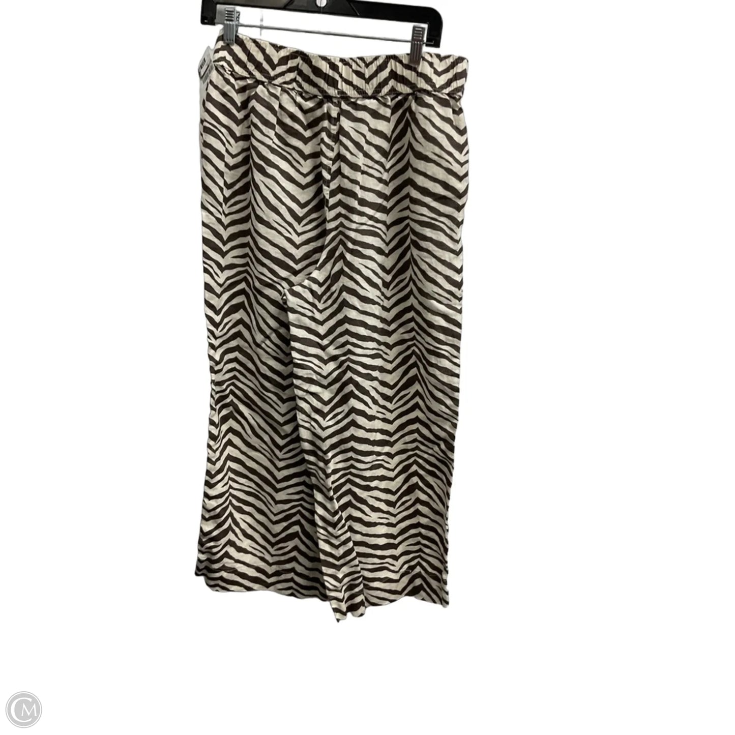 Pants Linen By Tahari In Striped Pattern, Size: 12