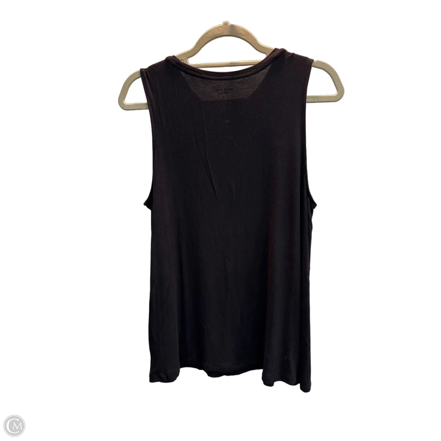 Top Sleeveless Basic By Nine West In Black, Size: L
