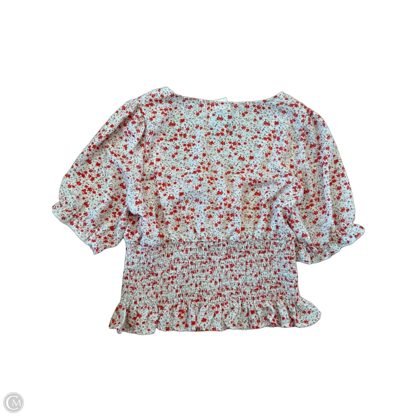 Blouse Short Sleeve By Clothes Mentor In Pink, Size: L