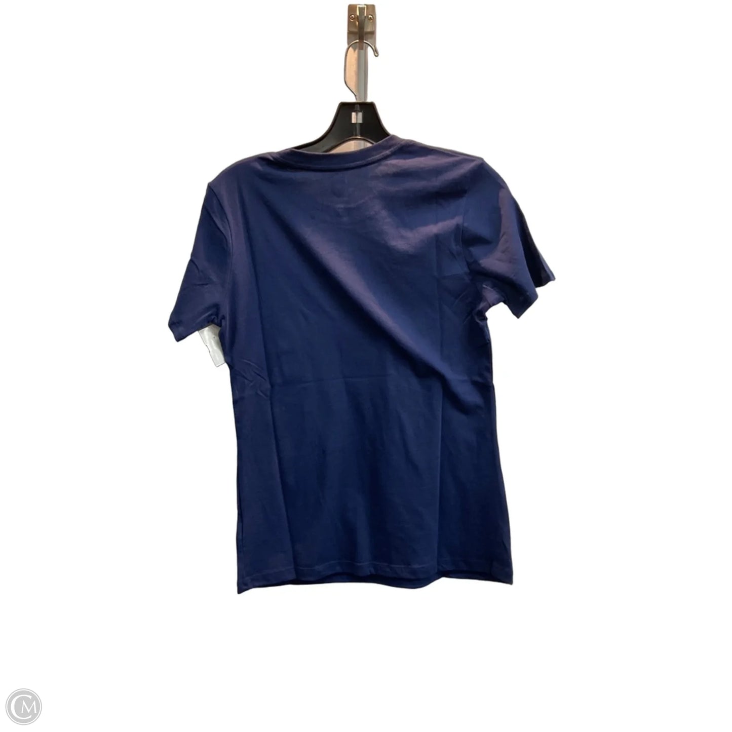 Top Short Sleeve Basic By Clothes Mentor In Blue Red & White, Size: S
