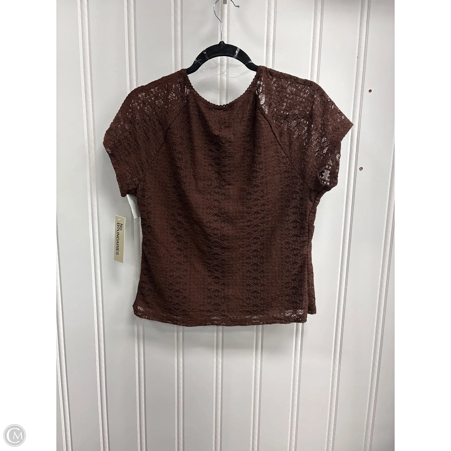 Top Short Sleeve By No Boundaries In Brown, Size: Xl