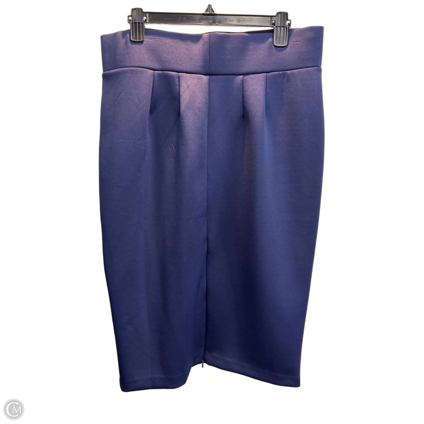 Skirt Midi By Eloquii In Navy, Size: 14