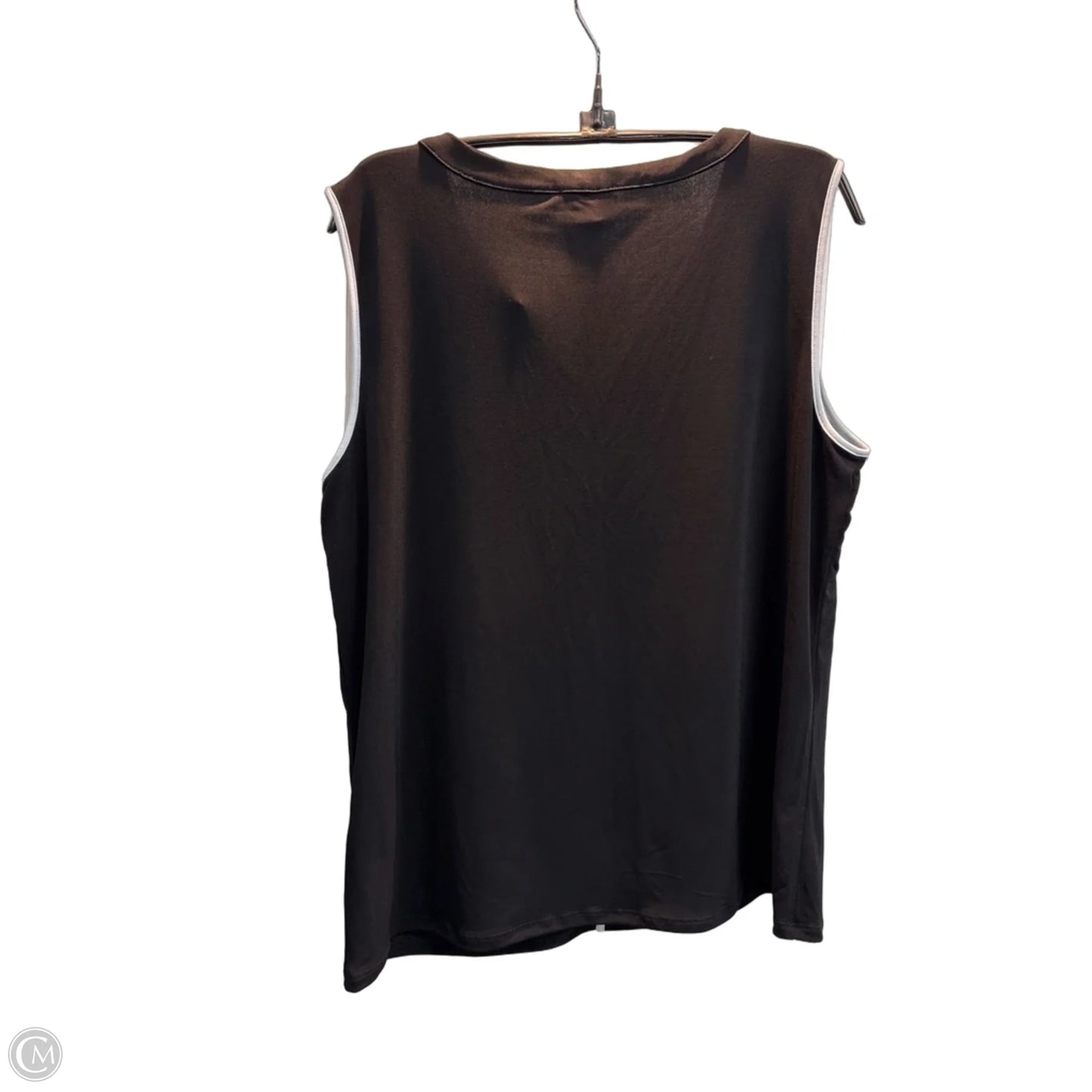 Top Sleeveless By Calvin Klein In Black, Size: L