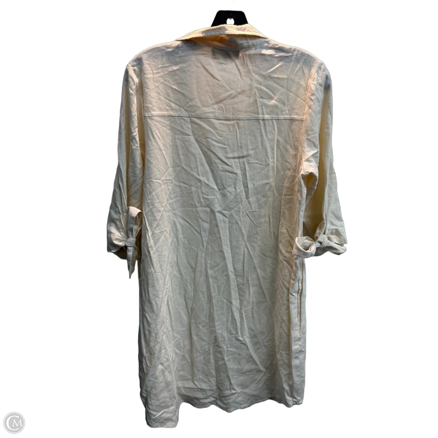 Dress Casual Midi By Clothes Mentor In Cream, Size: M