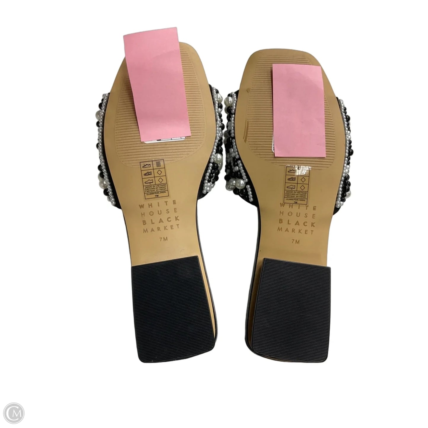 Sandals Flats By White House Black Market In Black, Size: 7