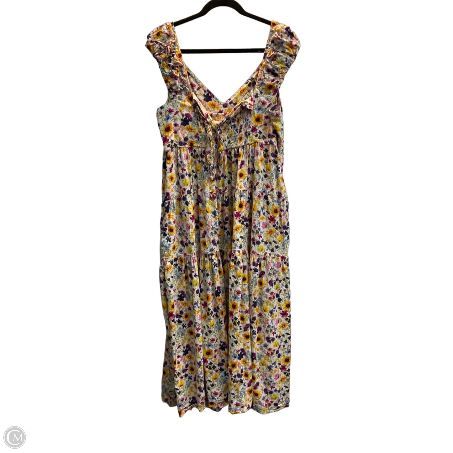 Dress Casual Maxi By Old Navy In Floral Print, Size: Xl