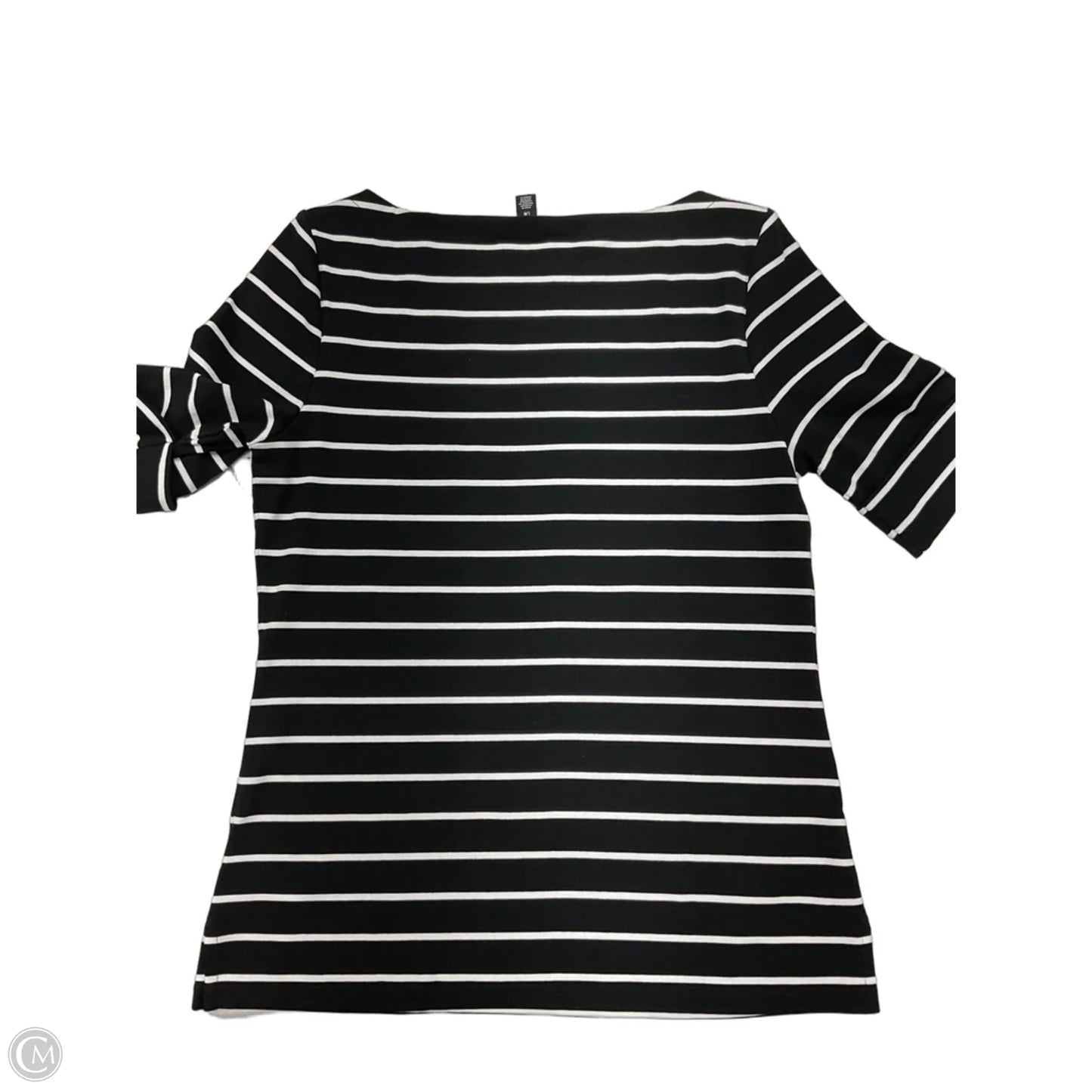 Top Short Sleeve By Lauren By Ralph Lauren In Striped Pattern, Size: L