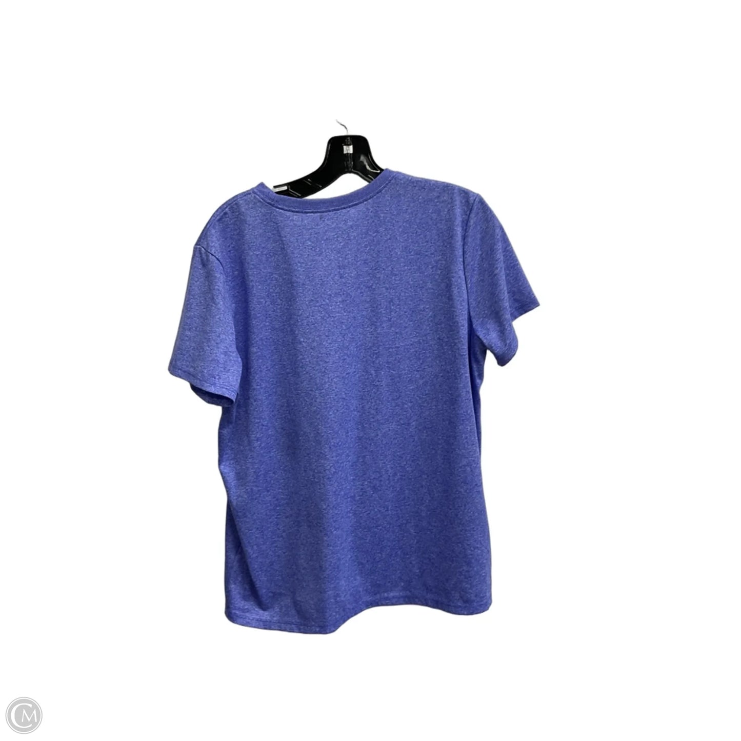 Athletic Top Short Sleeve By Nike Apparel In Blue, Size: L