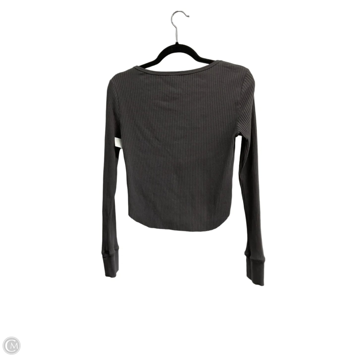 Top Long Sleeve Basic By No Boundaries In Grey, Size: S