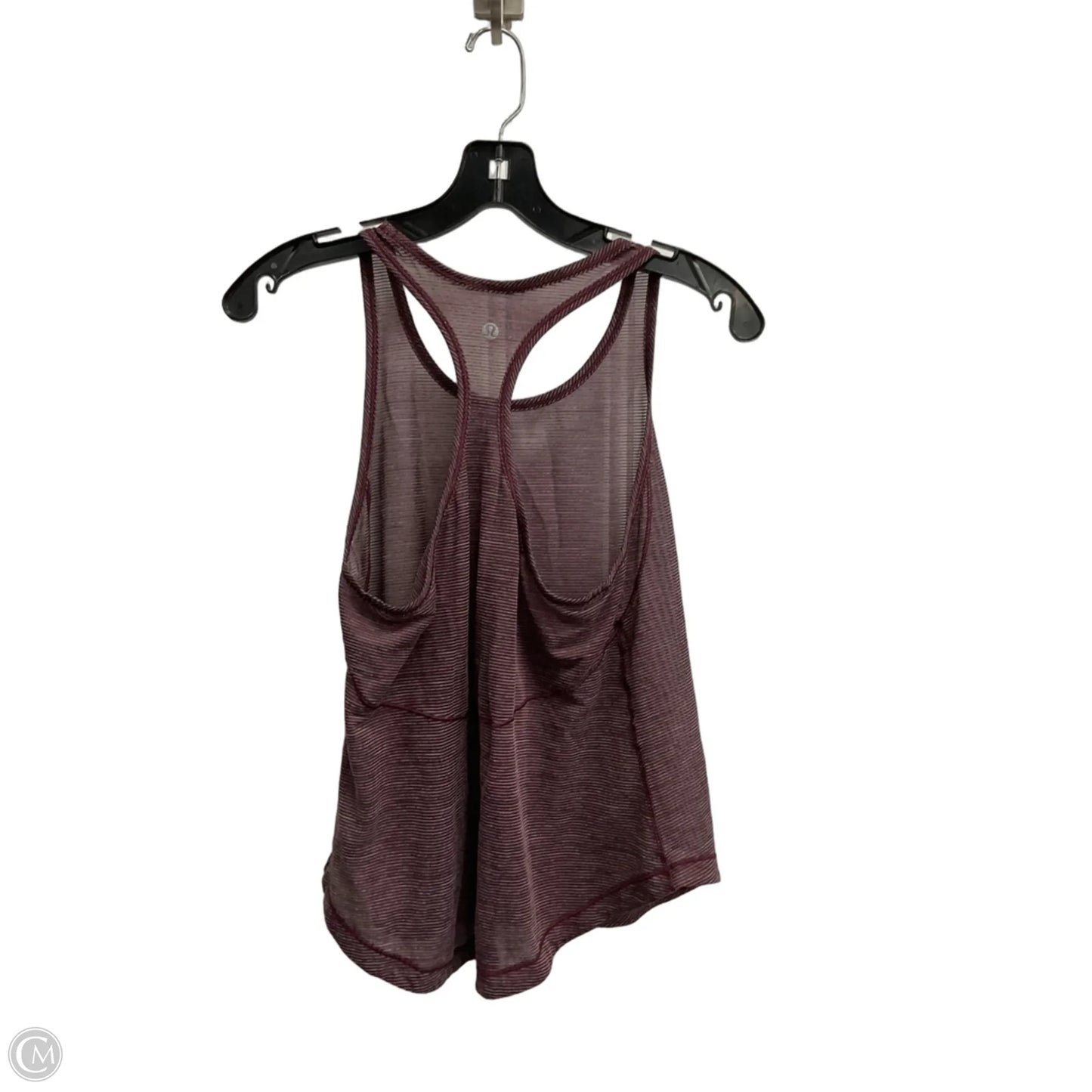 Athletic Tank Top By Lululemon In Maroon, Size: M