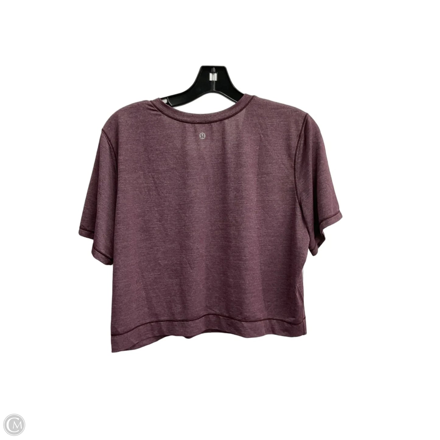 Athletic Top Short Sleeve By Lululemon In Purple, Size: M