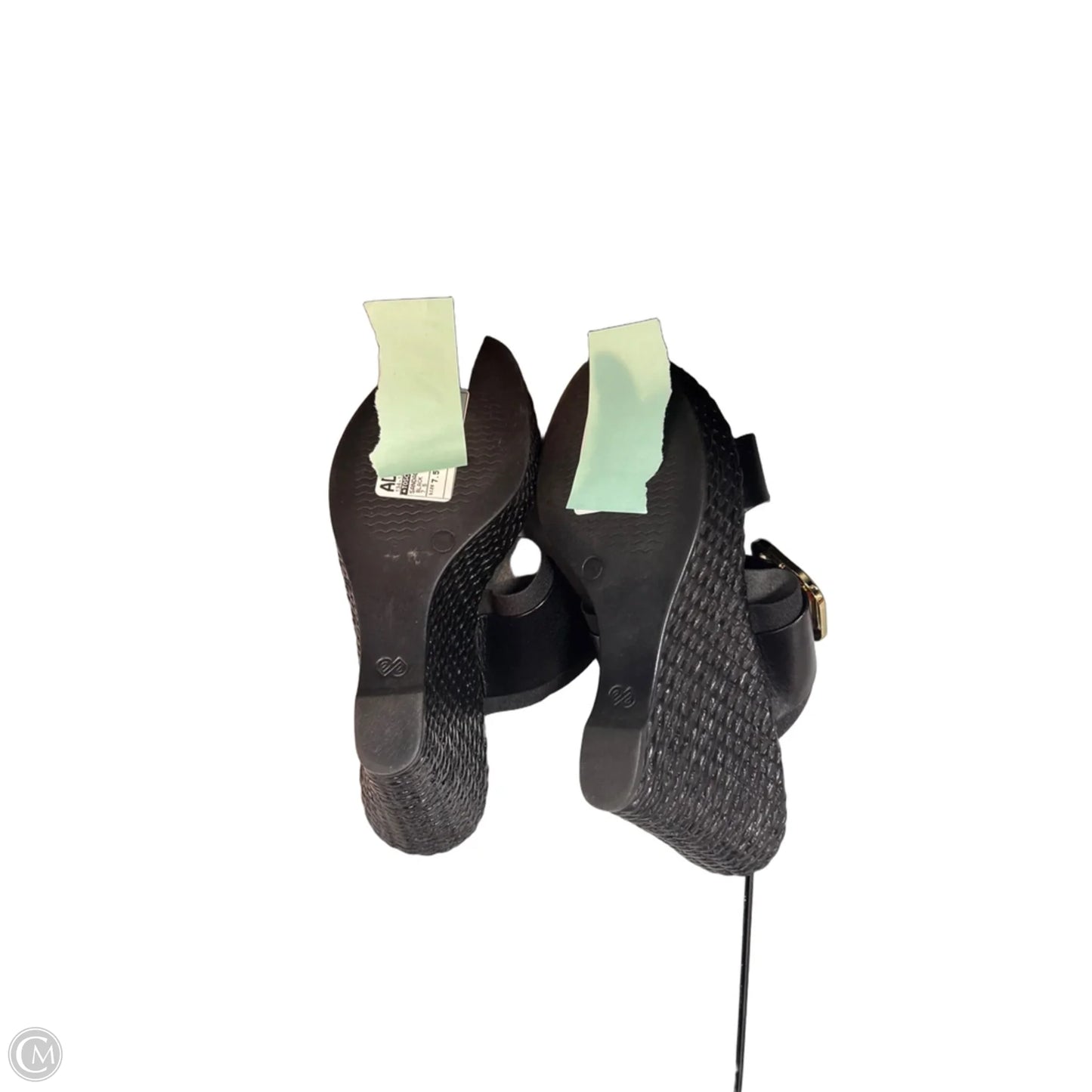 Sandals Heels Wedge By Toscanella In Black, Size: 7.5