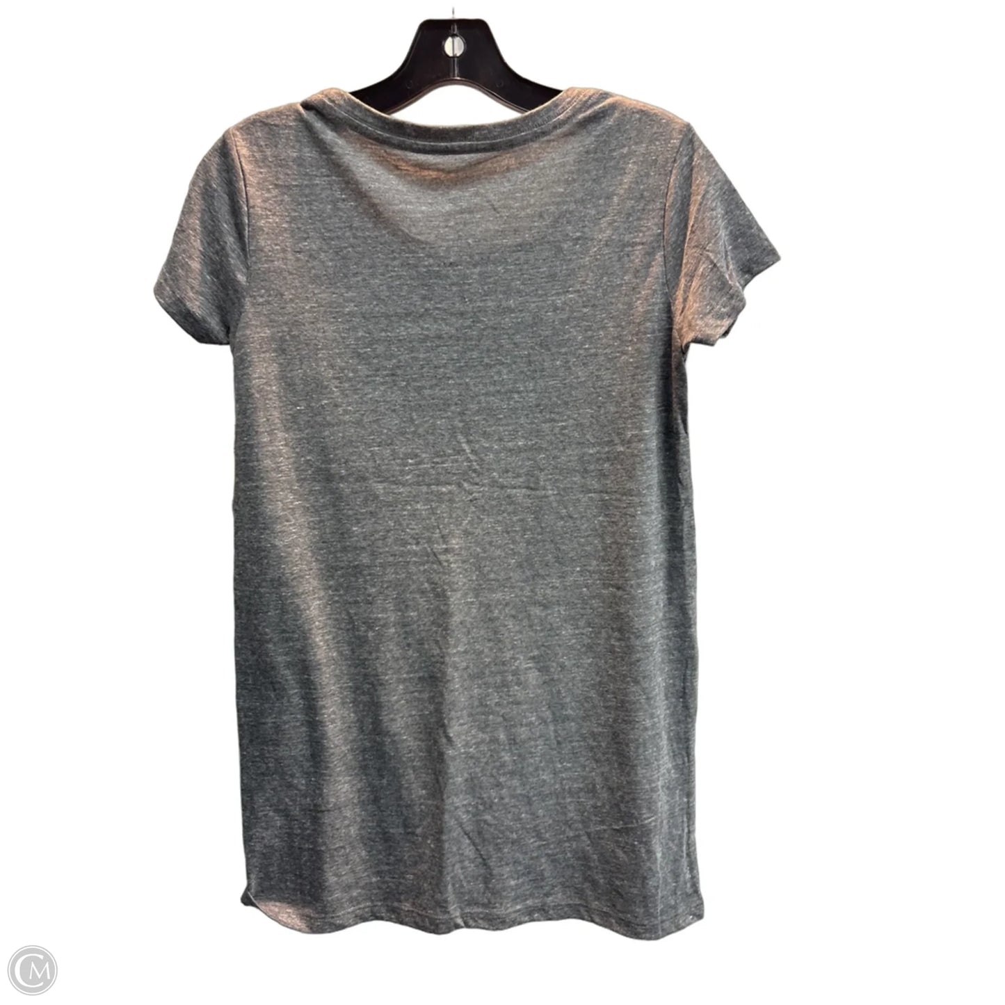 Top Short Sleeve Basic By Clothes Mentor In Grey, Size: M