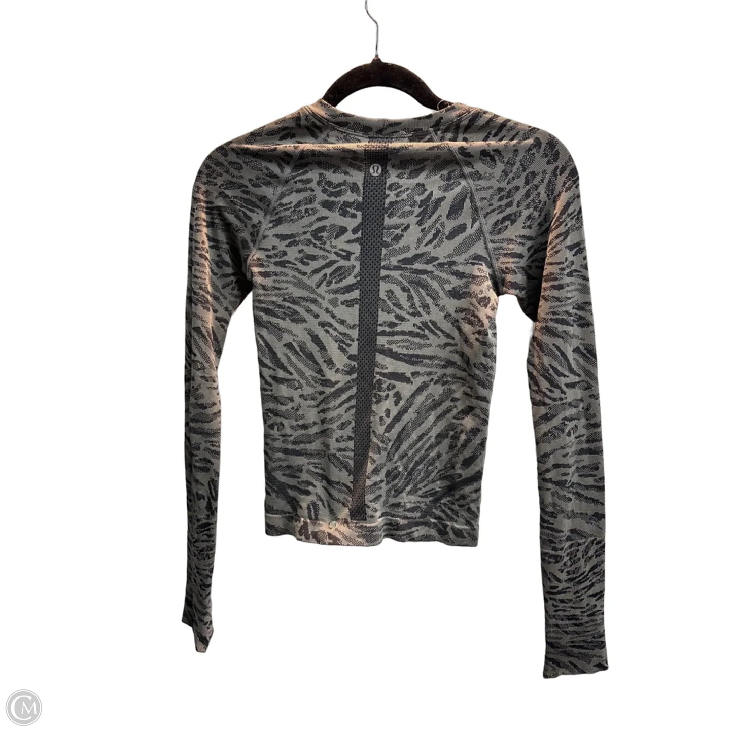 Athletic Top Long Sleeve Crewneck By Lululemon In Grey, Size: Xs