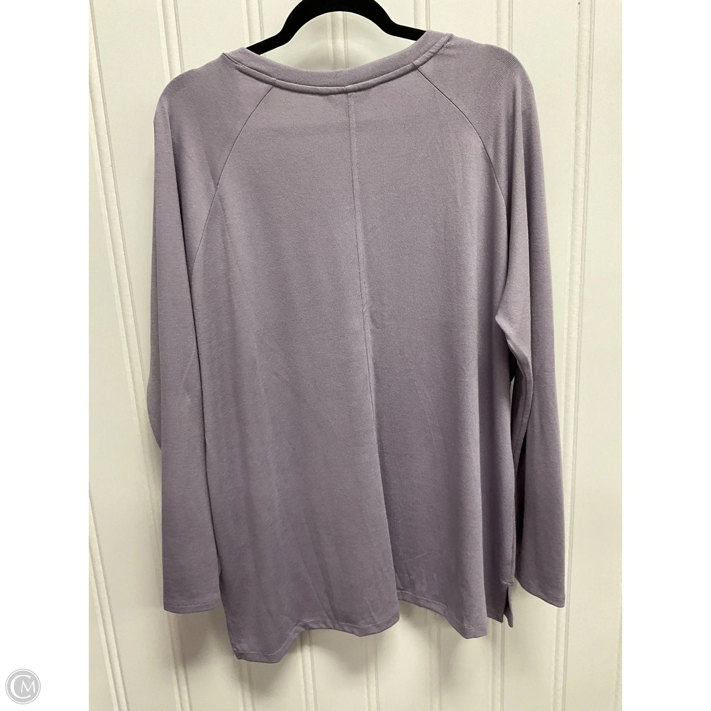 Top Long Sleeve By Banana Republic In Purple, Size: Xxl