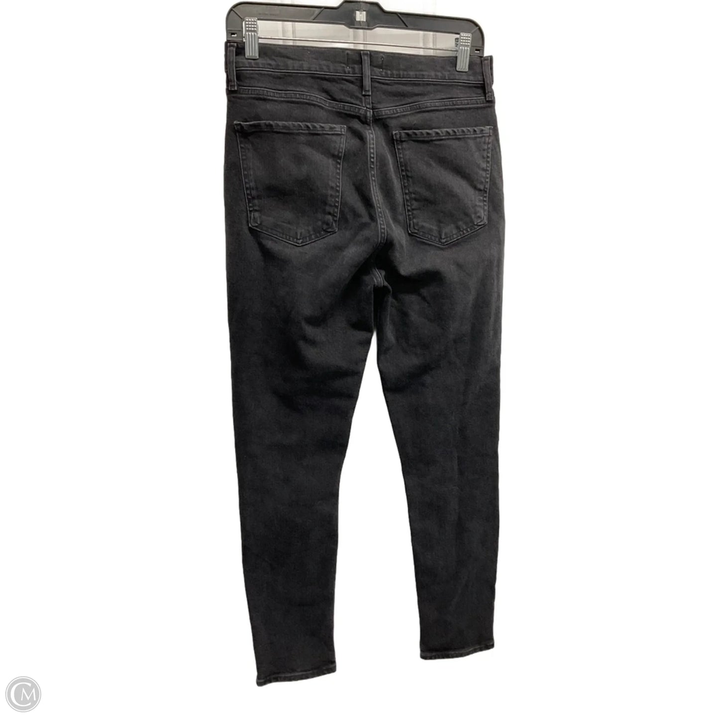 Jeans Straight By Agolde In Black Denim, Size: 4