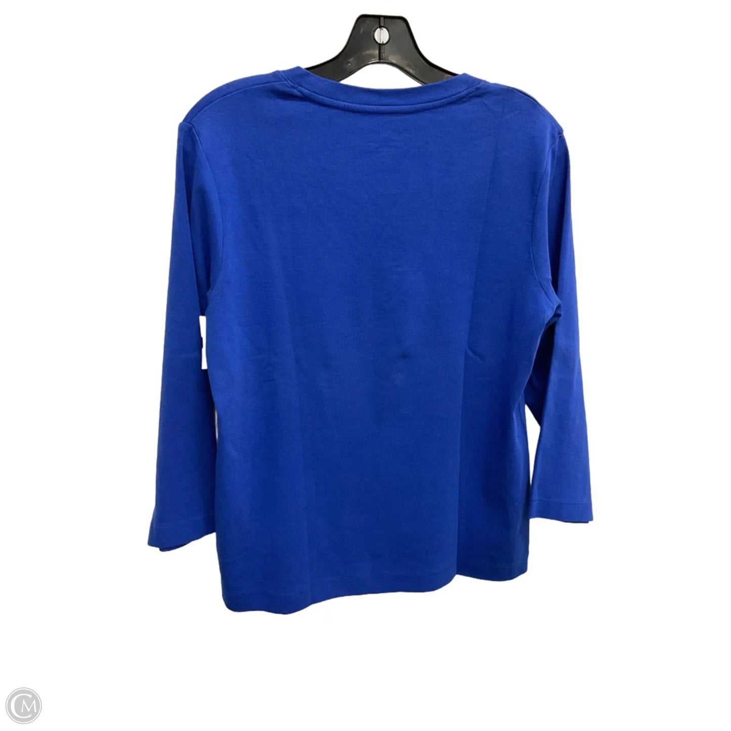 Top Long Sleeve Basic By Chicos In Blue, Size: M