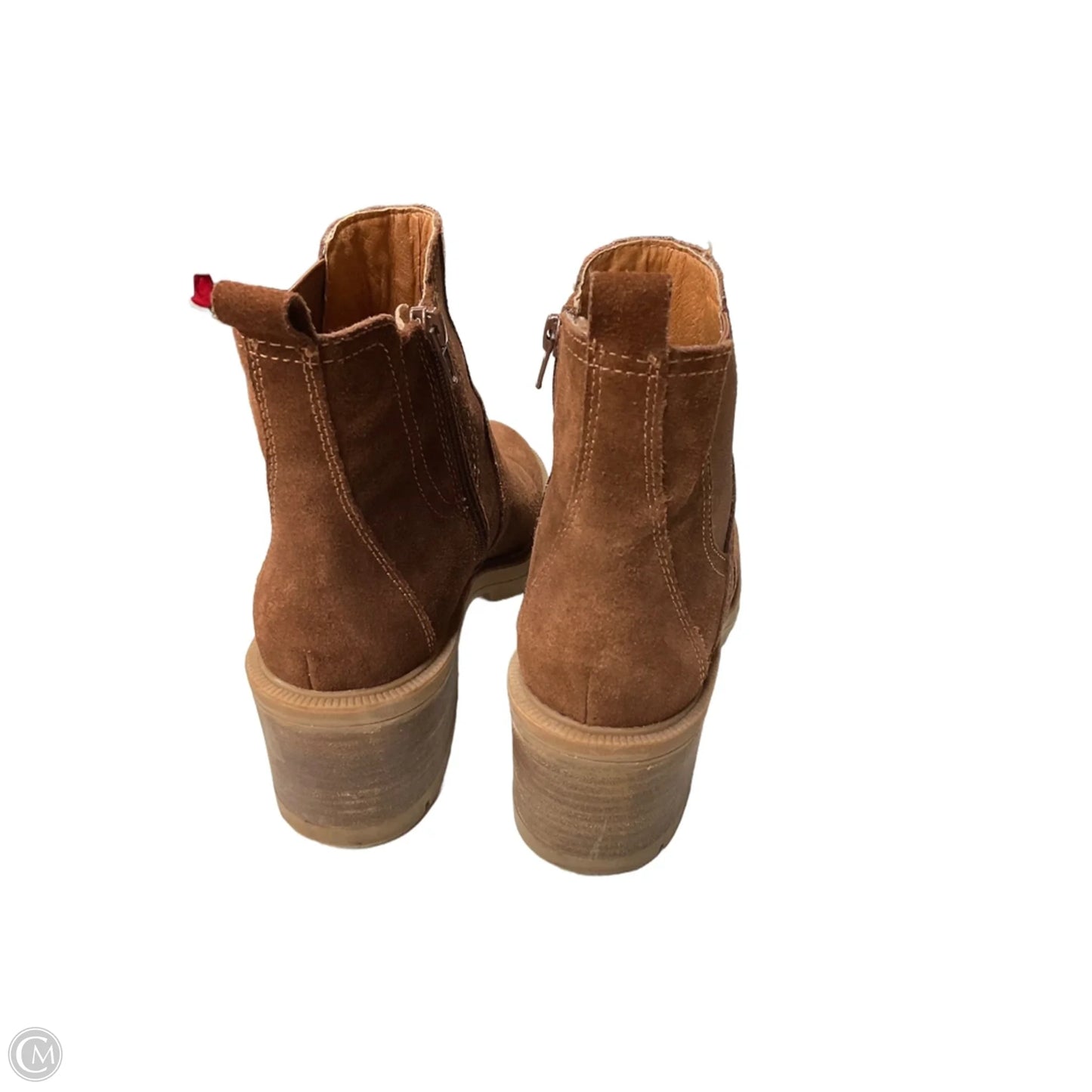 Boots Ankle Heels By Lucky Brand In Brown, Size: 8.5