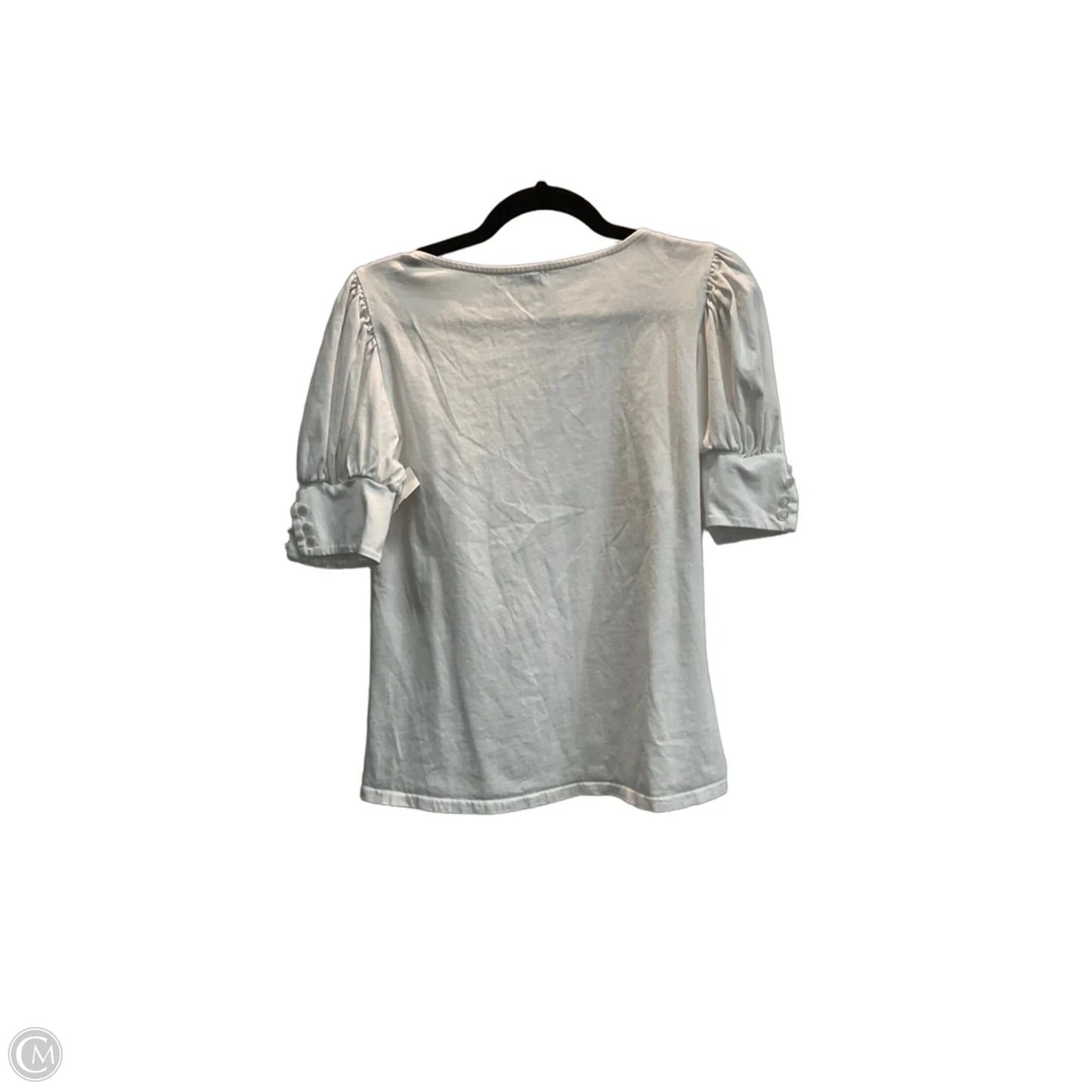 Top Short Sleeve By Clothes Mentor In White, Size: S