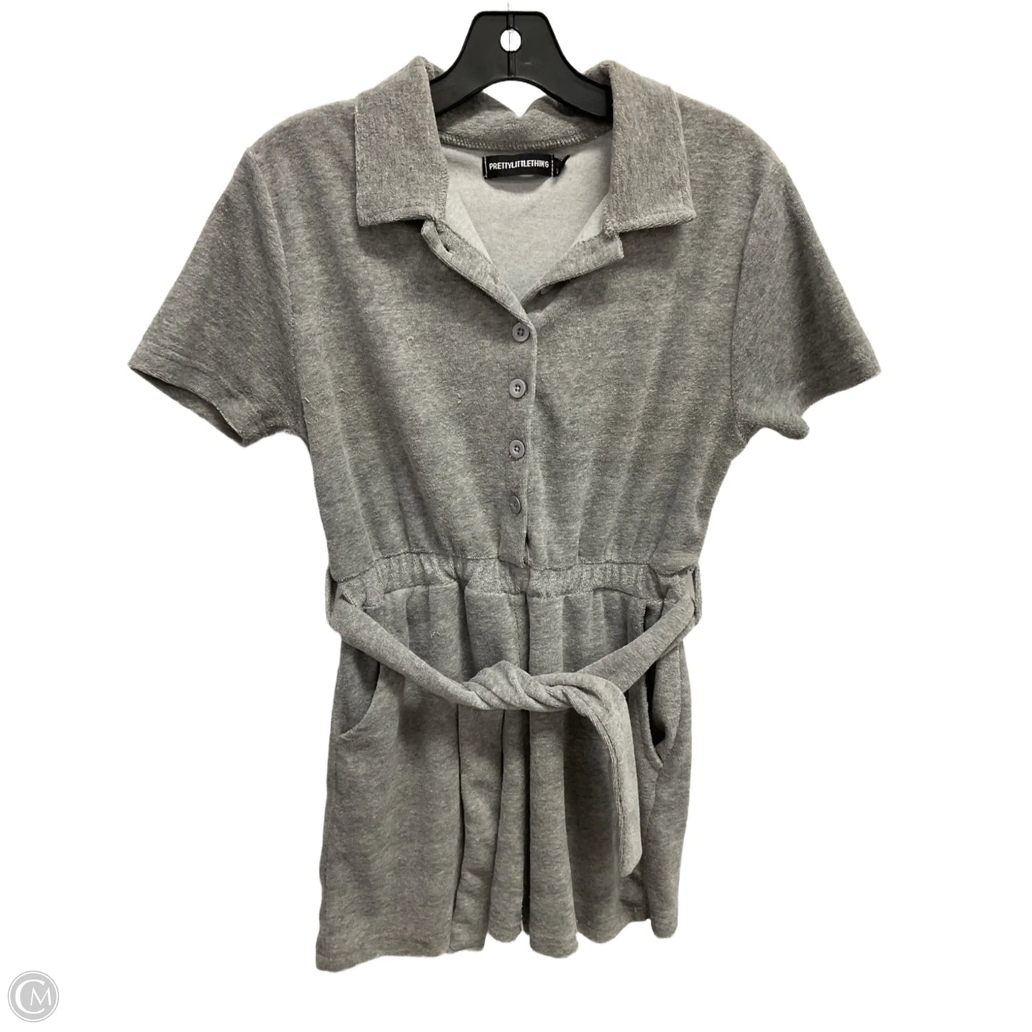 Romper By Pretty Little Thing In Grey, Size: S